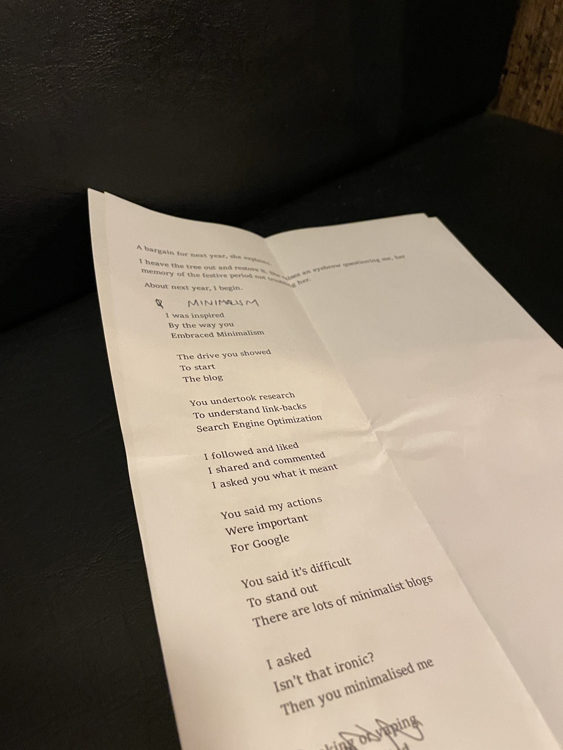 script for poetry reading